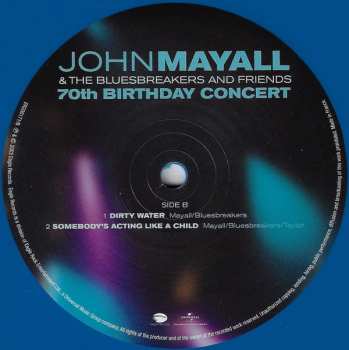 4LP John Mayall & The Bluesbreakers: 70th Birthday Concert LTD | CLR