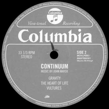 2LP John Mayer: Continuum