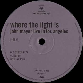 4LP/Set di cofanetti John Mayer: Where The Light Is: John Mayer Live In Los Angeles