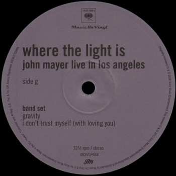 4LP/Set di cofanetti John Mayer: Where The Light Is: John Mayer Live In Los Angeles