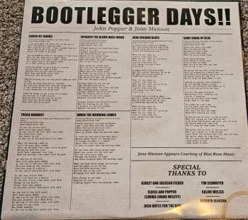 LP Jono Manson: Bootlegger Days