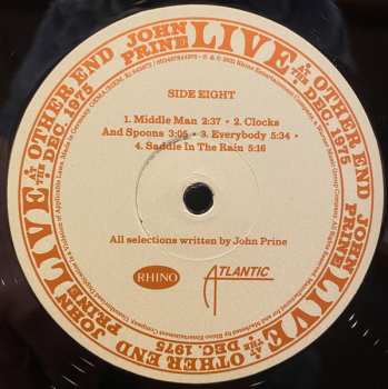 4LP/Set di cofanetti John Prine: Live At The Other End Dec. 1975 LTD