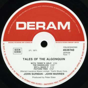 LP John Surman: Tales Of The Algonquin