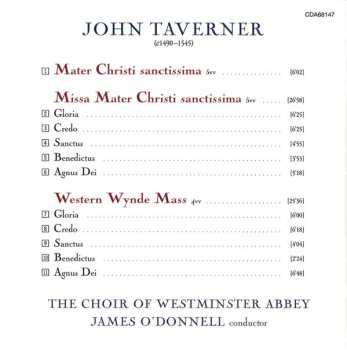 CD John Taverner: Western Wynde Mass · Missa Mater Christi sanctissima