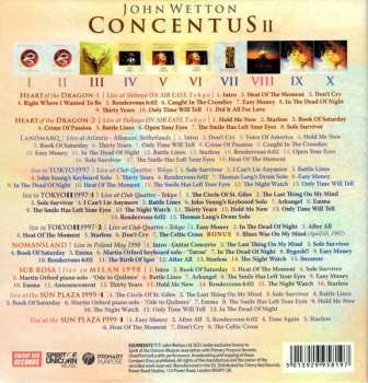 10CD/Set di cofanetti John Wetton: Concentus II - The John Wetton Live Collection Volume Two