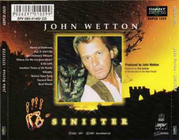 CD John Wetton: Sinister