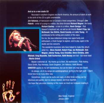 CD John Wetton: Sinister