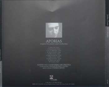 CD John Zorn: Aporias (Requia For Piano And Orchestra)