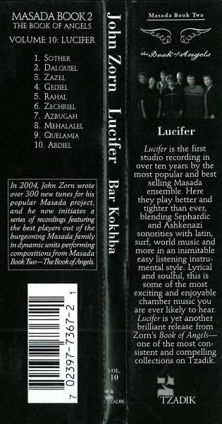 CD John Zorn: Lucifer (Book Of Angels Volume 10)
