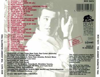 CD The Johnny Burnette Trio: Rockbilly Boogie