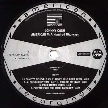 LP Johnny Cash: American V: A Hundred Highways