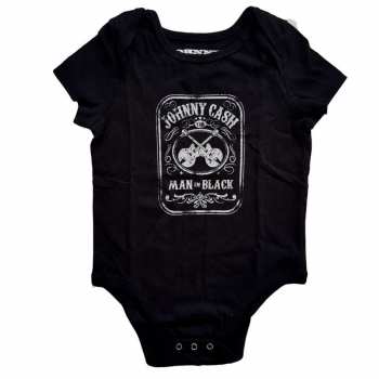 Merch Johnny Cash: Per bambini Body Man In Black 