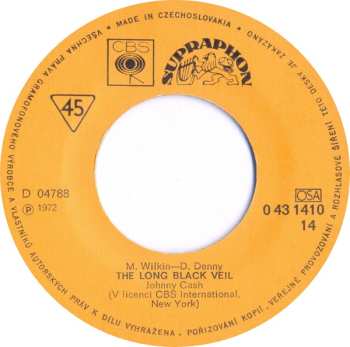SP Johnny Cash: Folsom Prison Blues / The Long Black Veil