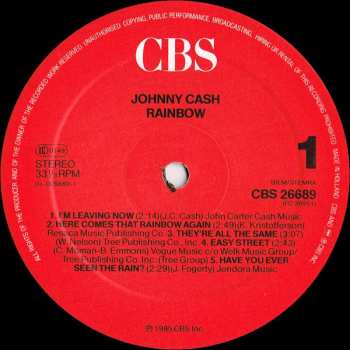 LP Johnny Cash: Rainbow