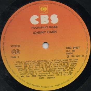 LP Johnny Cash: Rockabilly Blues