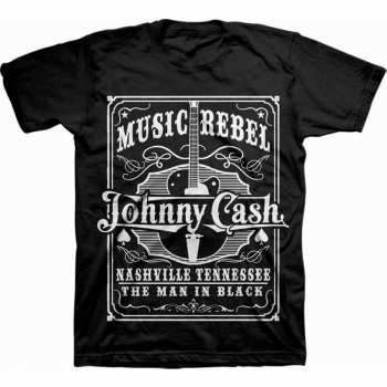 Merch Johnny Cash: Maglietta Music Rebel 
