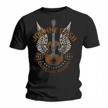 Merch Johnny Cash: Maglietta Outlaw 