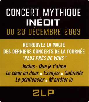2LP Johnny Hallyday: Bercy 2003