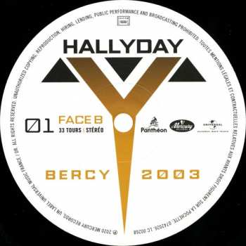 2LP Johnny Hallyday: Bercy 2003