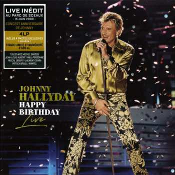 4LP/Set di cofanetti Johnny Hallyday: Happy Birthday Live - Parc De Sceaux 15.06.2000 LTD | NUM