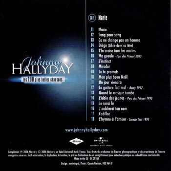 5CD/Set di cofanetti Johnny Hallyday: L'album De Sa Vie
