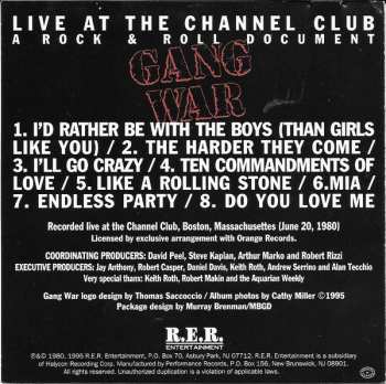 CD Johnny Thunders: Live At The Channel Club (A Rock & Roll Document)