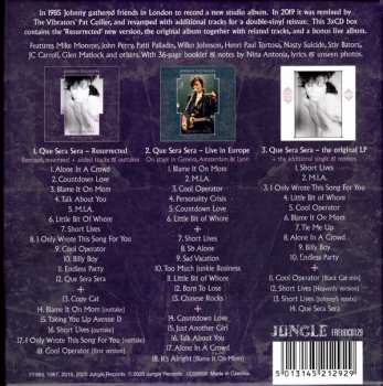 3CD/Set di cofanetti Johnny Thunders: Que Sera, Sera (Resurrected) DLX