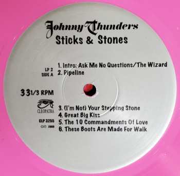 2LP Johnny Thunders: Sticks & Stones: The Lost Album LTD | CLR