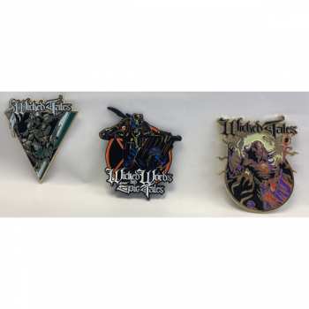 Merch Jon Schaffer: Spilletta Wicked Words And Epic Tales Enamel Pin Set (3 Pieces)