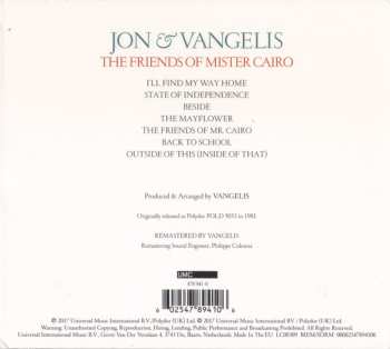 CD Jon & Vangelis: The Friends Of Mister Cairo DIGI