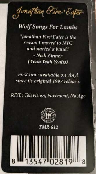 LP Jonathan Fire*Eater: Wolf Songs For Lambs