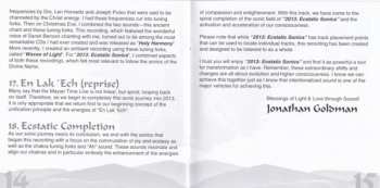 CD Jonathan Goldman: 2013: Ecstatic Sonics