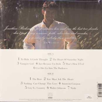 LP Jonathan Richman: You Must Ask The Heart CLR