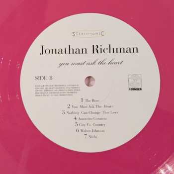 LP Jonathan Richman: You Must Ask The Heart CLR