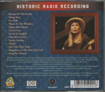 CD Joni Mitchell: Live At The Wells Fargo Theater, Los Angeles CA  26 January 1995