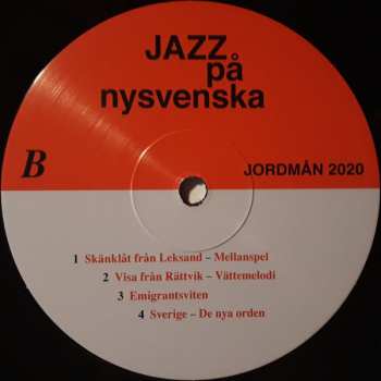 LP Jordmån: Jazz På Nysvenska