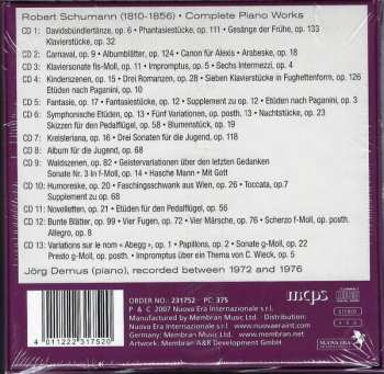 13CD/Set di cofanetti Robert Schumann: Complete Piano Works