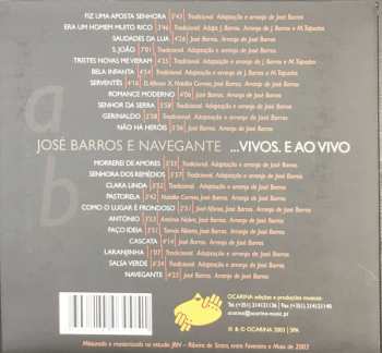 2CD José Barros e Navegante: ...Vivos. E Ao Vivo