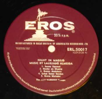 LP Jose Barroso Troupe: Night In Madrid