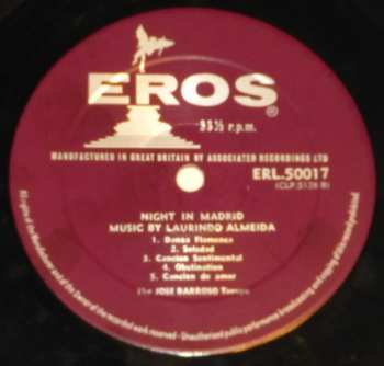 LP Jose Barroso Troupe: Night In Madrid