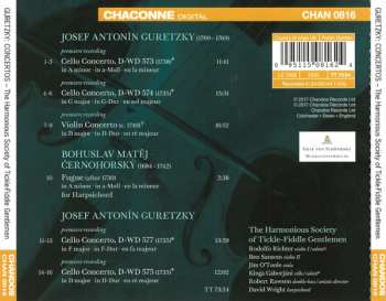 CD The Harmonious Society Of Tickle-Fiddle Gentlemen: Concertos Of Josef Guretzky