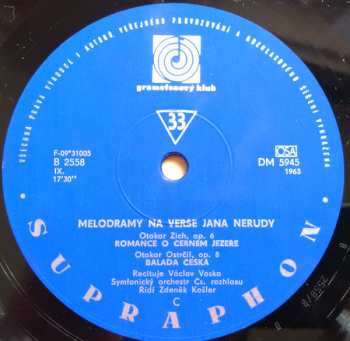 LP Prague Radio Symphony Orchestra: Melodramy Na Verše Jana Nerudy