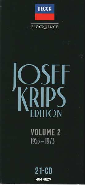 21CD/Set di cofanetti Josef Krips: Josef Krips Edition Volume 2 / 1955-1973