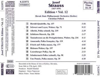 CD Josef Strauß: Josef Strauss:  Edition • Vol. 12