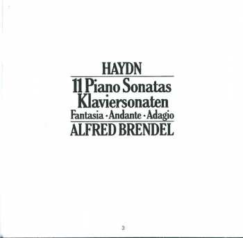 4CD Joseph Haydn: 11 Piano Sonatas / Fantasia · Andante · Adagio