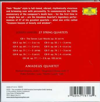 10CD/Set di cofanetti Amadeus-Quartett: 27 String Quartets / Seven Last Words On The Cross