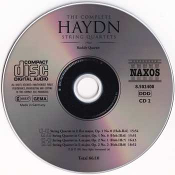 25CD/Set di cofanetti Joseph Haydn: The Complete String Quartets
