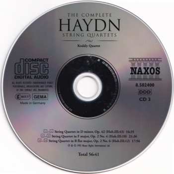 25CD/Set di cofanetti Joseph Haydn: The Complete String Quartets