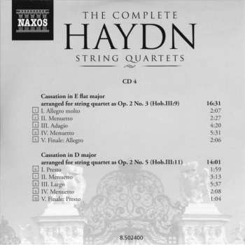 25CD/Set di cofanetti Joseph Haydn: The Complete String Quartets