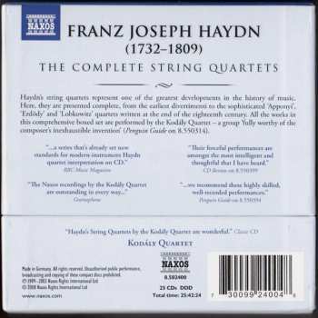 25CD/Set di cofanetti Joseph Haydn: The Complete String Quartets